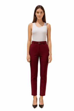 Pantalón uniforme corporativo mujer Granate
