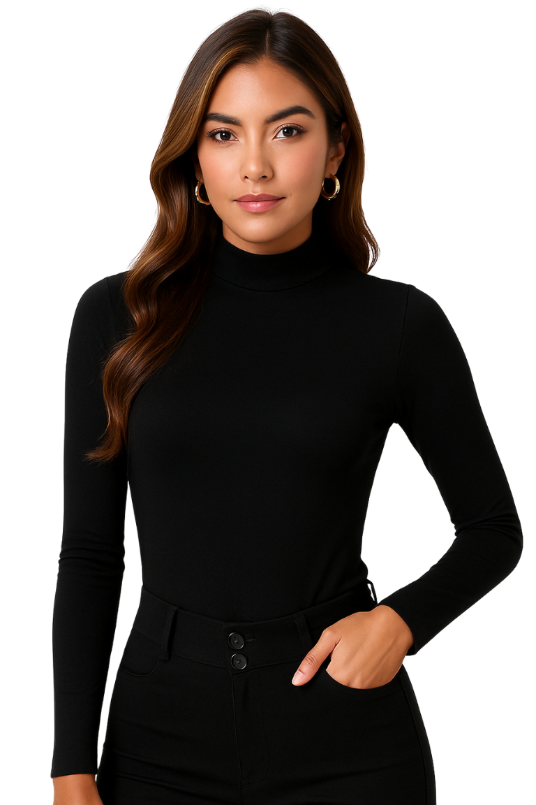 Top cuello alto